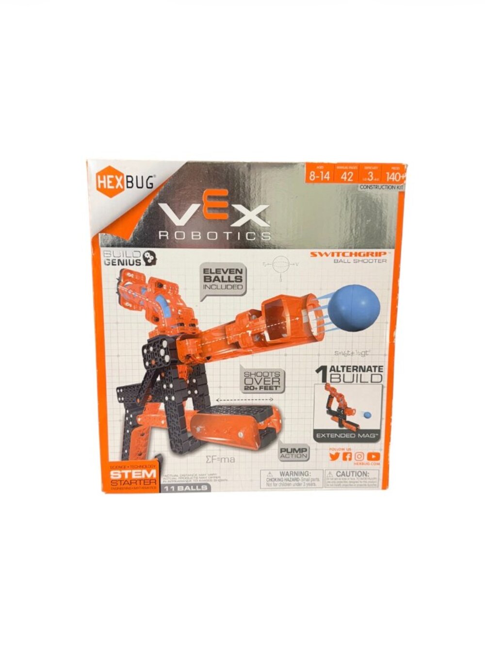 HEXBUG VEX Robotics SwitchGrip Ball Shooter STEM - NEW